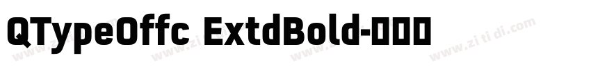 QTypeOffc ExtdBold字体转换